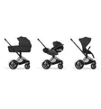 Cybex ePriam Style Sähköavusteiset Lastenvaunut Starttipaketti Cloud T turvakaukalolla ja jalustalla matt black sepia black wauva - Yhdistelmävaunut - 526000243SPYSB - 12