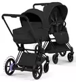 Cybex ePriam Style Sähköavusteiset Lastenvaunut Starttipaketti Cloud T turvakaukalolla ja jalustalla matt black sepia black wauva - Yhdistelmävaunut - 526000243SPYSB - 3
