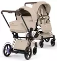 Cybex ePriam Style Sähköavusteiset Lastenvaunut Starttipaketti Cloud T turvakaukalolla ja jalustalla rose gold cozy beige wauva - Yhdistelmävaunut - 526000255SPYCB - 3