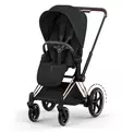 Cybex ePriam Style Sähköavusteiset Lastenvaunut Starttipaketti Cloud T turvakaukalolla ja jalustalla rose gold sepia black wauva - Yhdistelmävaunut - 526000255SPYSB - 4