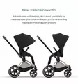 Cybex Priam 4 Lastenvaunujen Starttipaketti turvakaukalolla ja jalustalla + Snøgga lämpöpussi - Yhdistelmävaunut - 521002319-SNPCB - 10