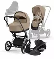 Cybex Priam4 Starttipaketti yhdistelmävaunut turvakaukalo jalusta Cozy Beige wauva - Yhdistelmävaunut - 521002325-SPCB - 70