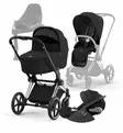 Cybex_Priam4_starttipaketti_ChromeBlack_SepiaBlack_wauva - Yhdistelmävaunut - 521002325-SPCBLSEB - 60