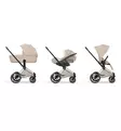 Cybex Priam Style Lastenvaunujen Starttipaketti Cloud T turvakaukalolla ja jalustalla chrome brown cozy beige wauva - Yhdistelmävaunut - 526000201SPYCB - 13