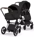 Cybex Priam Style Lastenvaunujen Starttipaketti Cloud T turvakaukalolla ja jalustalla chrome brown sepia black wauva - Yhdistelmävaunut - 526000201SPYSB - 3