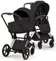 Cybex Priam Style Lastenvaunujen Starttipaketti Cloud T turvakaukalolla ja jalustalla rosegold black wauva - Yhdistelmävaunut - 526000221SPYSB - 3