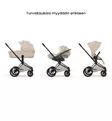 Cybex Priam Style Lastenvaunut matt black cozy beige wauva - Yhdistelmävaunut - 526000211-PYCB - 13