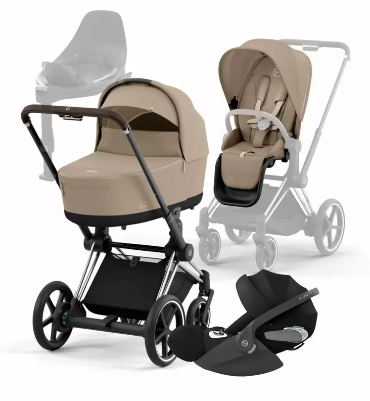 Cybex ePriam4 Starttipaketti s=C3=A4hk=C3=B6avusteiset vaunut cozy bei=
ge wauva - Yhdistelmävaunut - 521002349-SPCB - 40