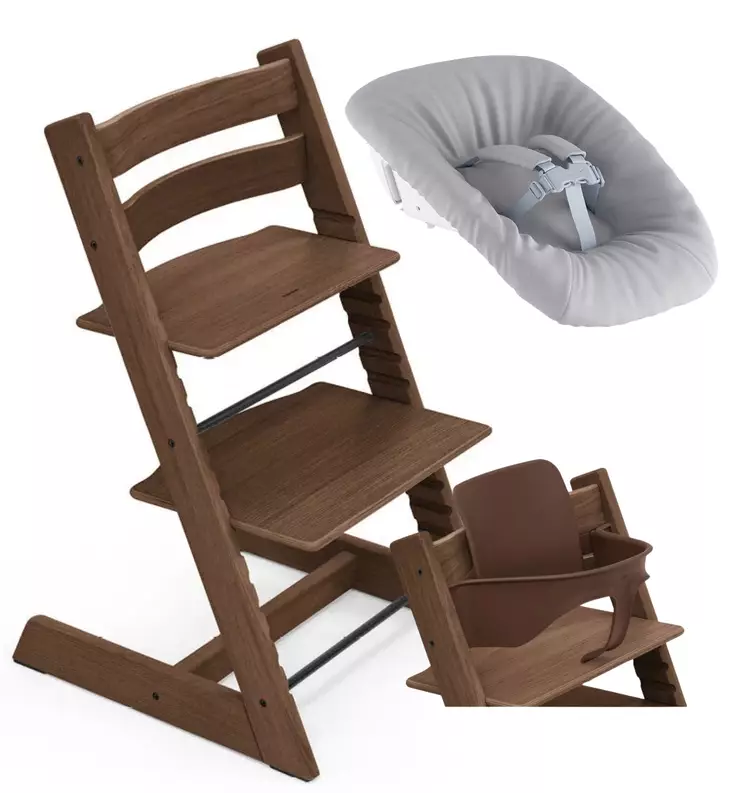 Stokke Tripp Trapp starttipaketti oak warm brown wauva - Syöttötuolit - 495206-PTNB - 1
