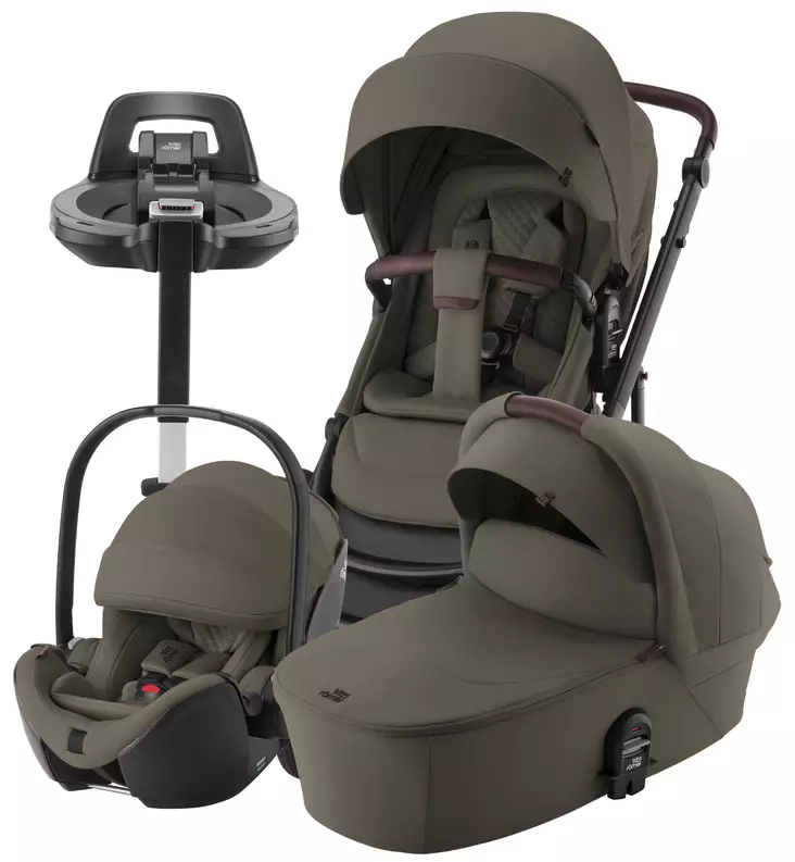 Britax Smile 5Z Lastenvaunujen Starttipaketti lux urban olive wauva - Yhdistelmävaunut - 2000039633-SPB - 1