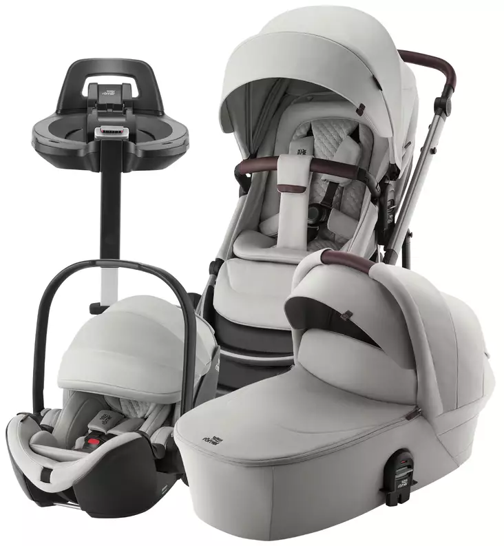 Britax Smile 5Z Lastenvaunujen Starttipakett lux linen grey wauva - Yhdistelmävaunut - 2000040855-SPB - 1