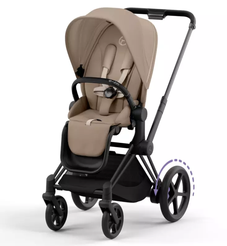 Cybex ePriam4 Sähköavusteiset Lastenrattaat cozy beige matt black wauva - Lastenrattaat - 521002365-RCB - 1