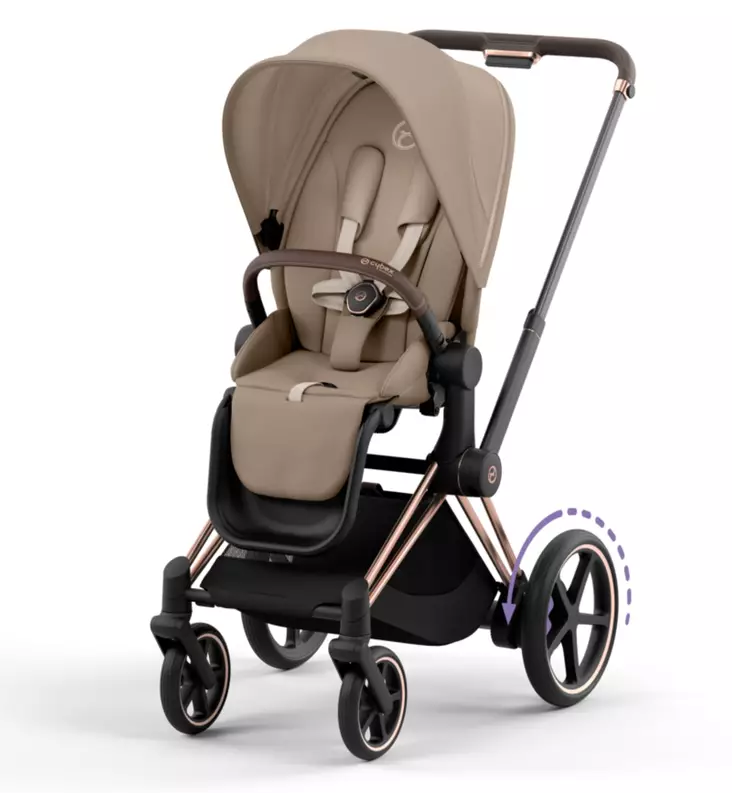 Cybex ePriam4 Sähköavusteiset Lastenrattaat rose gold cozy beige wauva - Lastenrattaat - 521002373-RCB - 1