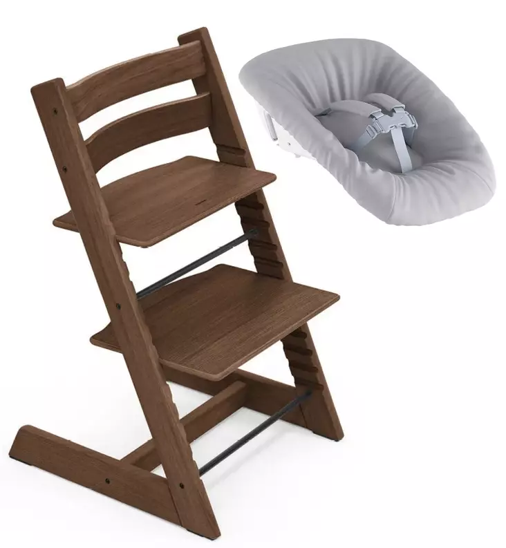 Stokke tripp trapp syöttötuoli newborn set oak warm brown wauva - Syöttötuolit - 495206-PNB - 1