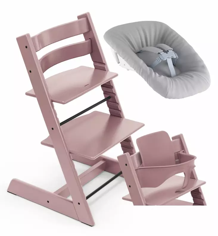 Stokke Tripp Trapp Starttipaketti Newborn Syöttötuoli heather mauve wauva - Syöttötuolit - 100141-PTNB - 1