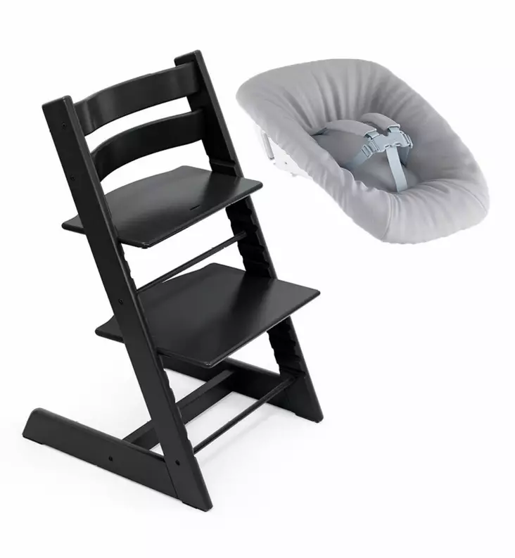 Stokke Tripp Trapp syöttötuoli newbornset vastasyntyneelle Black Wauva - Syöttötuolit - 100103-KNB - 1