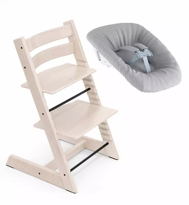 Stokke Tripp Trapp syöttötuoli newbornset vastasyntyneelle Whitewash Wauva - Syöttötuolit - 100105-KNB - 1