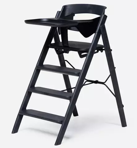 KAOS Klapp Stöttötuoli Starttipaketti vauvasetillä ja tarjottimella oak black wauva - Syöttötuolit - KLA-OAK-BLA-PVTC - 2