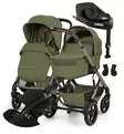 Cybex Talos S Lux Lastenvaunujen Starttipaketti Cloud G3 turvakaukalolla ja jalustalla moss green wauva - Yhdistelmävaunut - 526001739-PC - 1