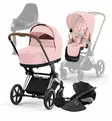 Cybex_Priam4_Starttipaketti_PeachPink_ChromeBrown_CloudT_Base_T_wauva - Yhdistelmävaunut - 521002319-SPCHBRPC - 30