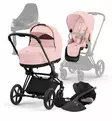 Cybex_Priam4_Starttipaketti_PechPink_MattBlack_CloudT_BaseT_wauva - Yhdistelmävaunut - 521002331-SPMABLPC - 90