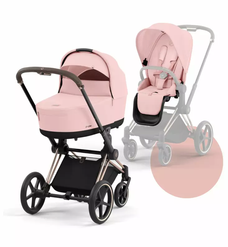 Cybex_Priam4_yhdistelm=C3=A4vaunut_PeachPink_roseGold_wauva - Yhdistelmävaunut - 521002337-PROGOPC - 1