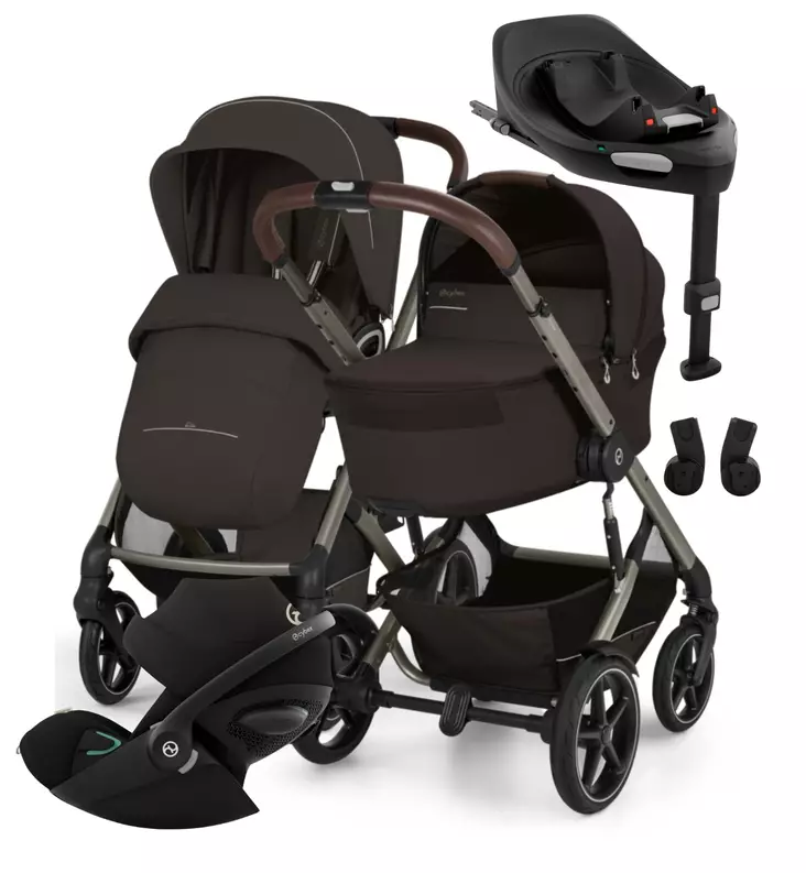 Cybex Talos S Lux Lastenvaunujen Starttipaketti Cloud G3 turvakaukalolla ja jalustalla brown wauva - Yhdistelmävaunut - 526001743-PC - 1