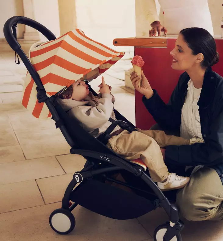 Stokke Yoyo3  Matkarattaat mustalla rungolla riviera capri wauva - Matkarattaat - 646002-PRC - 1