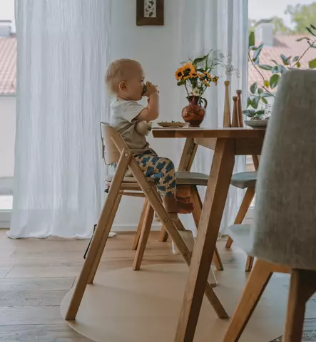 KAOS Klapp Stöttötuoli Starttipaketti vauvasetillä ja tarjottimella oak natural wauva - Syöttötuolit - KLA-OAK-NAT-PVTD - 1