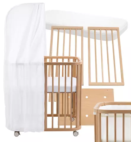 Stokke Nighti Mini All-in-One Starttipaketti natural wauva - Pinnasängyt ja kehdot - 705401-PALLINONE - 1