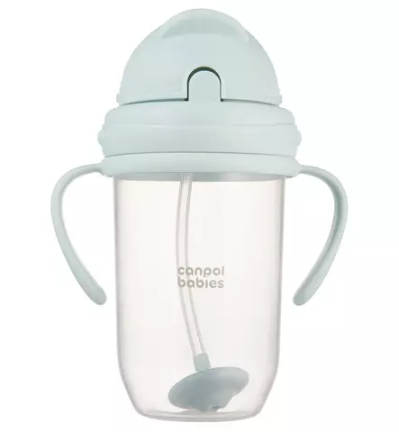 canpol babies pillipullo painotetulla pillillä mintunvihreä wauva - Lasten mukit, nokkamukit ja pillimukit - 56-623-GRE - 1