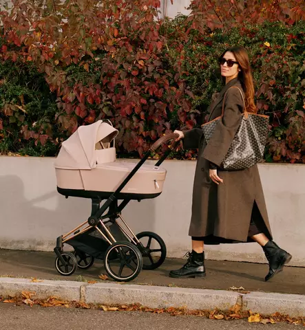 Cybex Priam 4 Lastenvaunut & Coya matkarattaat Starttipaketti cozy beige wauva - Yhdistelmävaunut - 521002337-SPCOYBE - 2