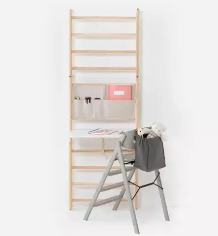 KAOS Endeløs Kangaslokerikko puolapuihin light grey wauva - Leikkipöydät ja -tuolit - END-ORG-GRE - 2