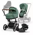 Cybex_ePriam_starttipaketti_LeafGreen_ChromeBrown_CloudT_baseT_wauva - Yhdistelmävaunut - 521002349-SPCHBRLE - 35