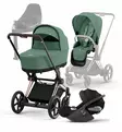 Cybex_ePriam4_starttipaketti_roseGold_LeafGreen_CloudT_baseT_wauva - Yhdistelmävaunut - 521002373-SPROGOLE - 1