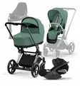 Cybex_ePriam4_Starttipaketti_LeafGreen_ChromeBlack_CloudT_BaseT_wauva - Yhdistelmävaunut - 521002357-SPCHBLLE - 70