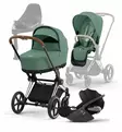 Cybex_Priam4_Starttipaketti_LeafGreen_ChromeBrown_CloudT_BaseT_wauva - Yhdistelmävaunut - 521002319-SPCHBRLE - 30