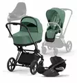 Cybex_Priam4_Starttipaketti_LeafGreen_MattBlack_CloudT_BaseT_wauva - Yhdistelmävaunut - 521002331-SPMABLLE - 90