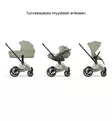 Cybex Priam Style Lastenvaunujen All-in-One Starttipaketti sage green rose gold wauva - Yhdistelmävaunut - 526000221PALLSAGE - 12