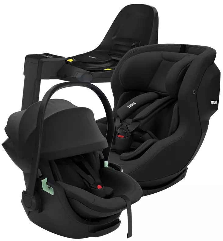 Thule Maple Turvakaukalo Starttipaketti Alfi jalustalla ja Elm Turvaistuimella black wauva - ISOFIX turvakaukalot - 14000002-SPE - 1