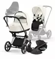 Cybex_Priam4_Starttipaketti_OffWhite_ChromeBLack_CloudT_BaseT_wauva - Yhdistelmävaunut - 521002325-SPCHBLOF - 60