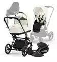 Cybex_Priam4_Starttipaketti_OffWhite_MAttBlack_CloudT_BaseT_wauva - Yhdistelmävaunut - 521002331-SPMABLOF - 90