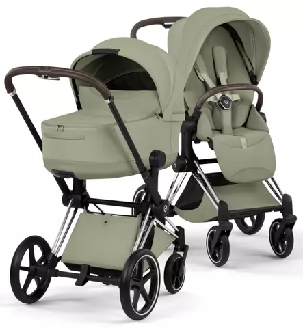 Cybex Priam Style Lastenvaunut chrome brown sage green wauva - Yhdistelmävaunut - 526000201-PYSG - 1