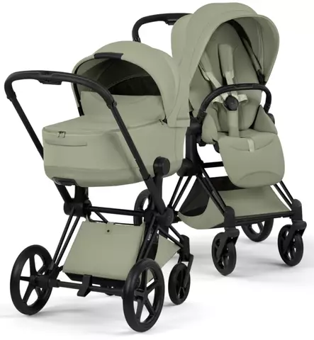 Cybex Priam Style Lastenvaunut matt black sage green wauva - Yhdistelmävaunut - 526000211-PYSG - 1
