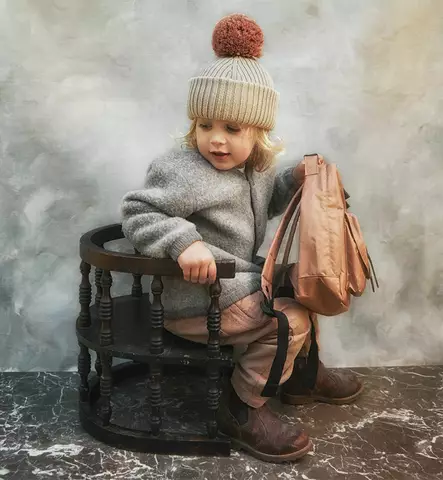 Elodie Details Lasten Villapipo tupsulla pure khaki wauva - Lasten pipot, hanskat ja kaulurit - 50565104116DG - 1