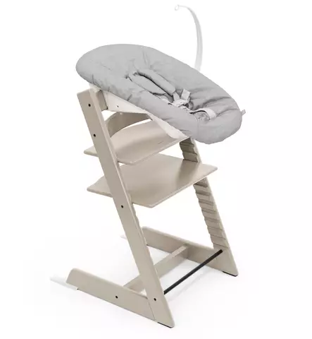 Stokke Tripp Trapp tuoli + Newborn Set Starttipaketti cashmere grey wauva - Syöttötuolit - 100147-PNG - 1