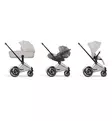 Cybex ePriam Style Sähköavusteiset Lastenvaunut chrome brown city grey wauva - Yhdistelmävaunut - 526000231-PYCG - 12