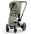 Cybex ePriam Style Sähköavusteiset Lastenvaunut chrome brown sage green wauva - Yhdistelmävaunut - 526000231-PYSG - 3