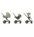 Cybex ePriam Style Sähköavusteiset Lastenvaunut chrome brown sage green wauva - Yhdistelmävaunut - 526000231-PYSG - 12