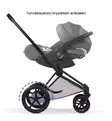Cybex ePriam Style Sähköavusteiset Lastenvaunut matt black city grey wauva - Yhdistelmävaunut - 526000243-PYCG - 12